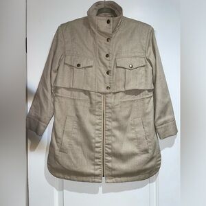 Banana Republic Cream Herringbone Jacket